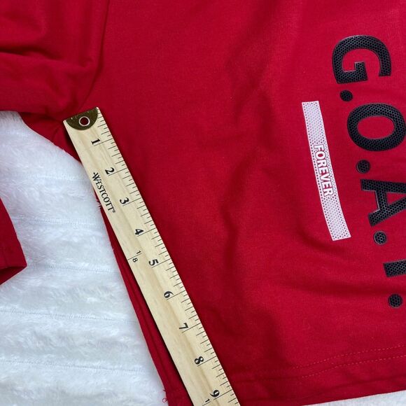 Men’s Galaxy by Harvic G.O.A.T. Athletic Shorts Size L Red w/ Red Drawstring NWT - Picture 7 of 7